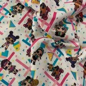 Robert Kaufman Fabrics LOL Surprise Totally Awesome OOP Cotton Last Piece 1.25yd